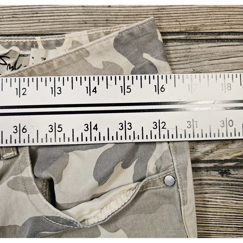 Smoke Rise Pants Mens 32x32 Tan Cream Camo Cargo Stretch Denim Jeans Skinny Fit - Picture 5 of 9